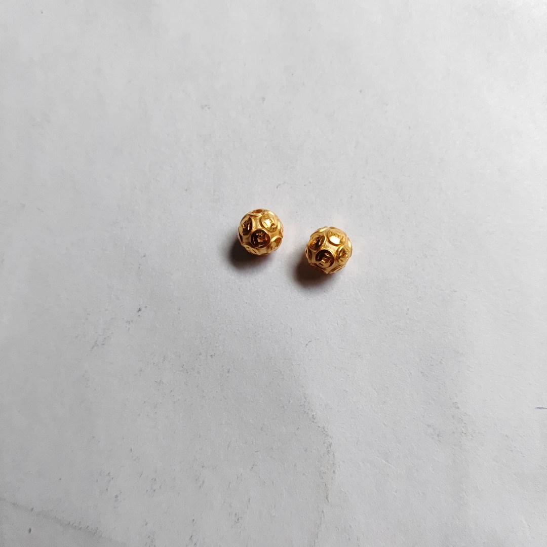 金元宝足金999貔貅珠子首饰