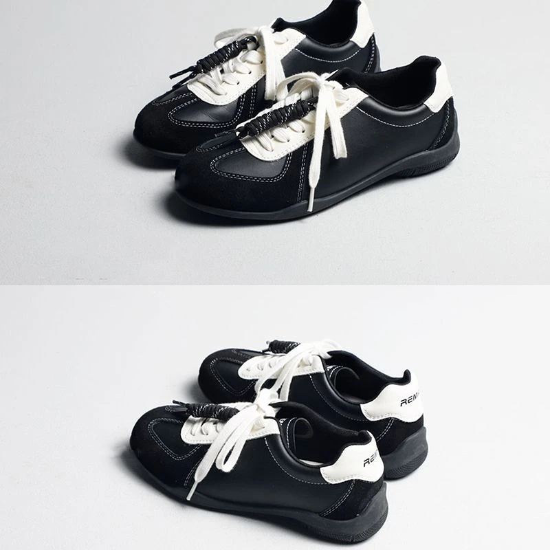 德训鞋女2025秋新款户外舒适运动休闲鞋厚底复古潮流百搭经典板鞋