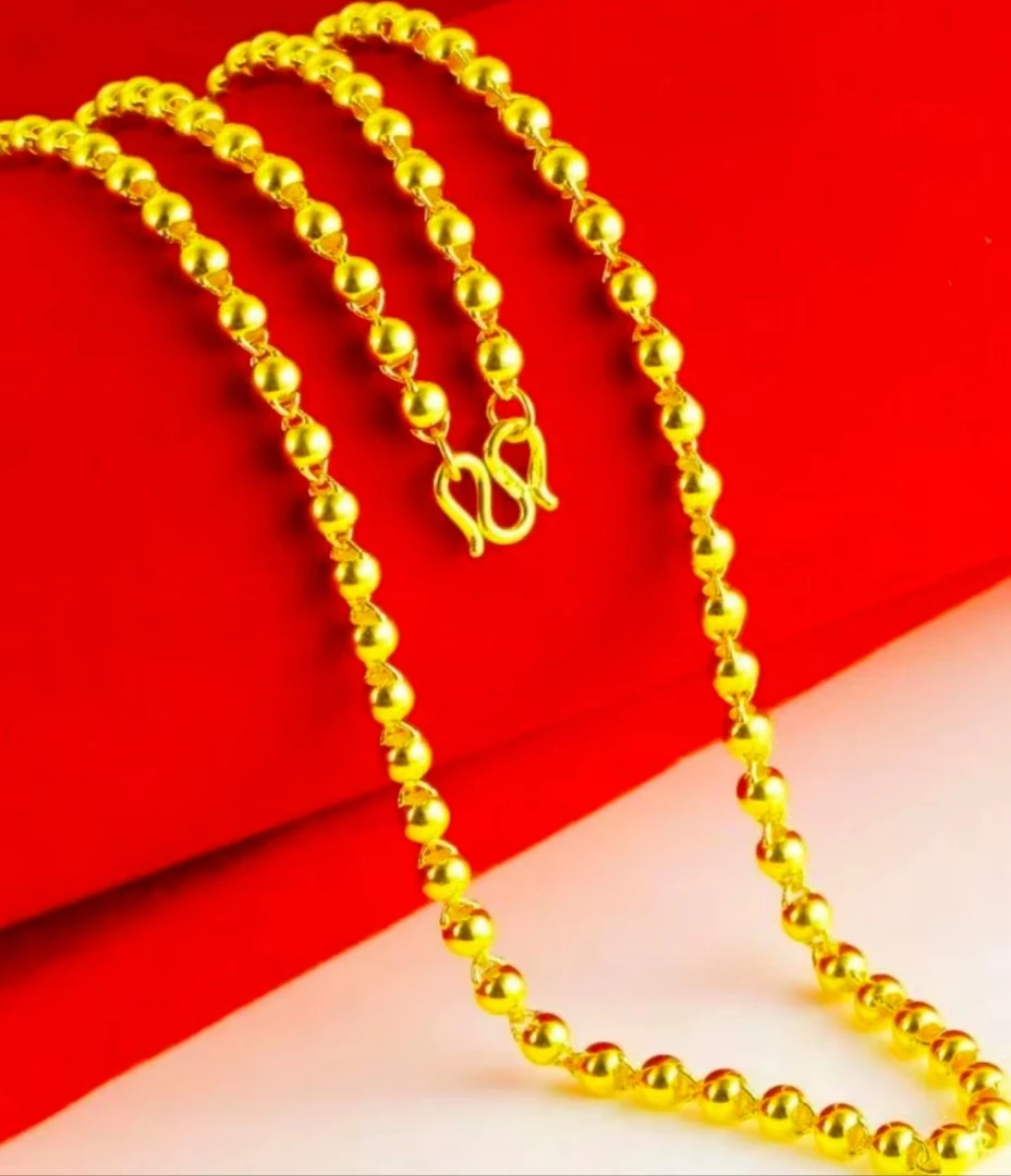 合金项链 K8经典时尚圆珠项链