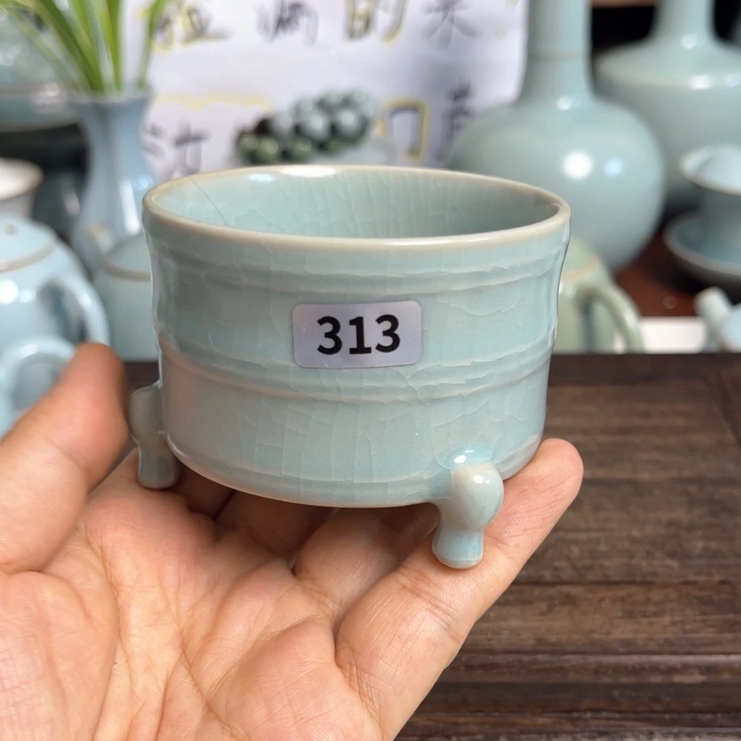 汝州原矿原釉杯杯313