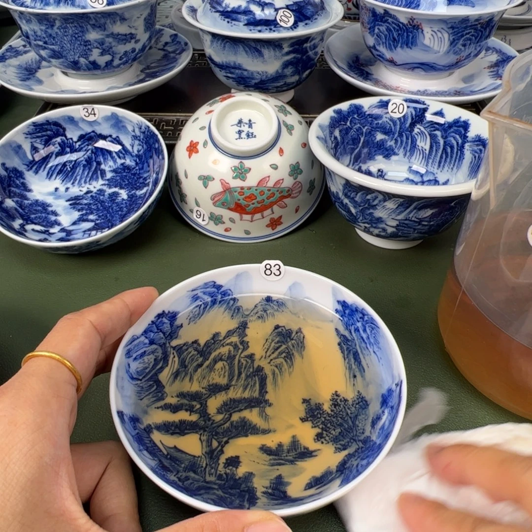 景德镇纯手工纯手绘茶具木木83
