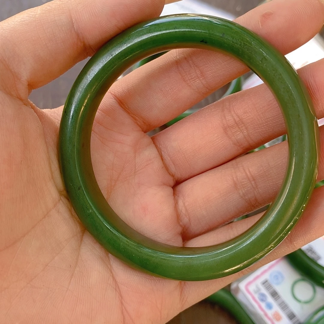 水***清和田玉（碧玉）未镶嵌手链