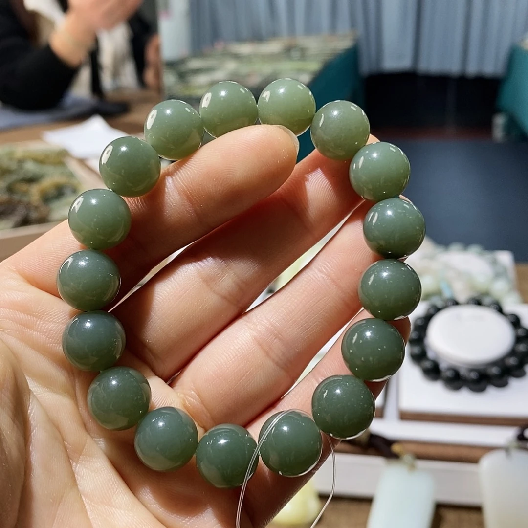 和田玉未镶嵌手链112