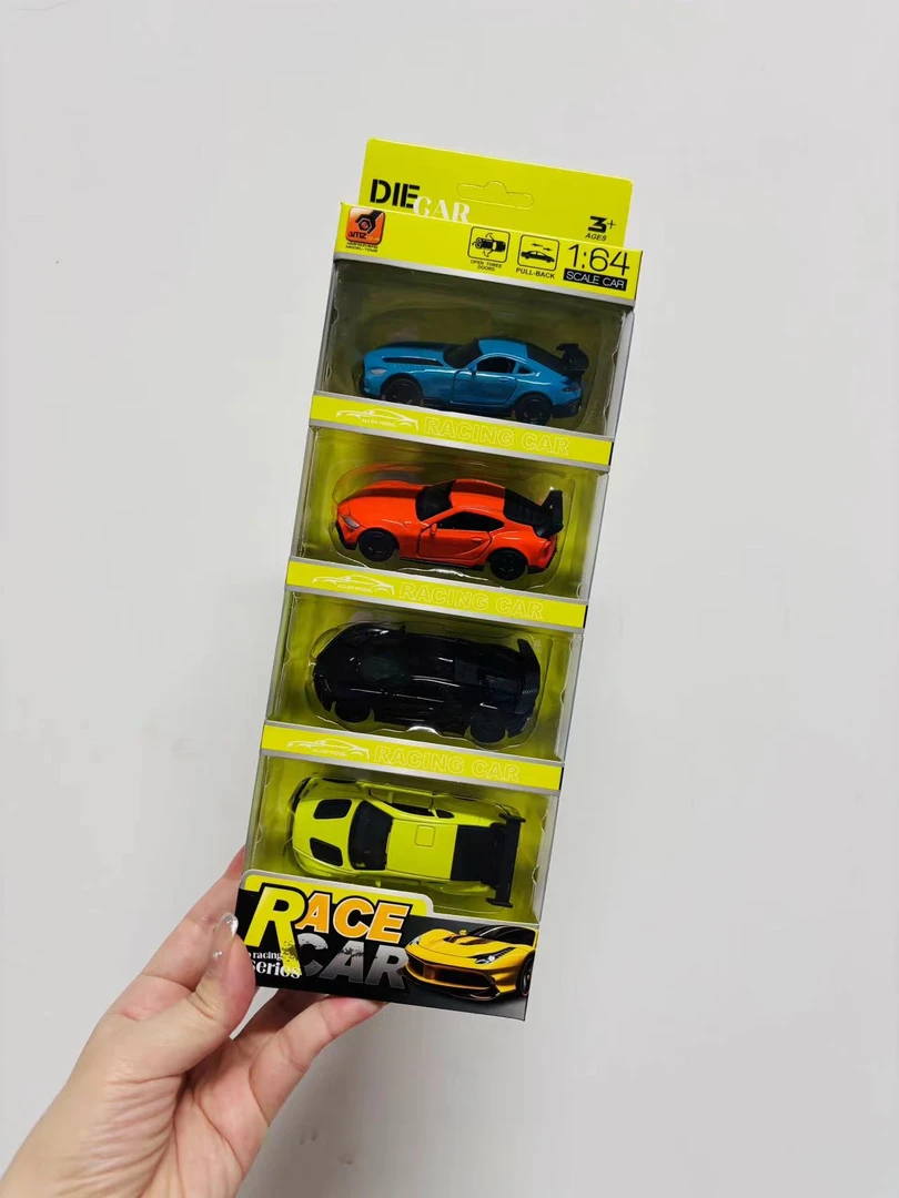 1:64合金跑车模型条车两开门回力车4
