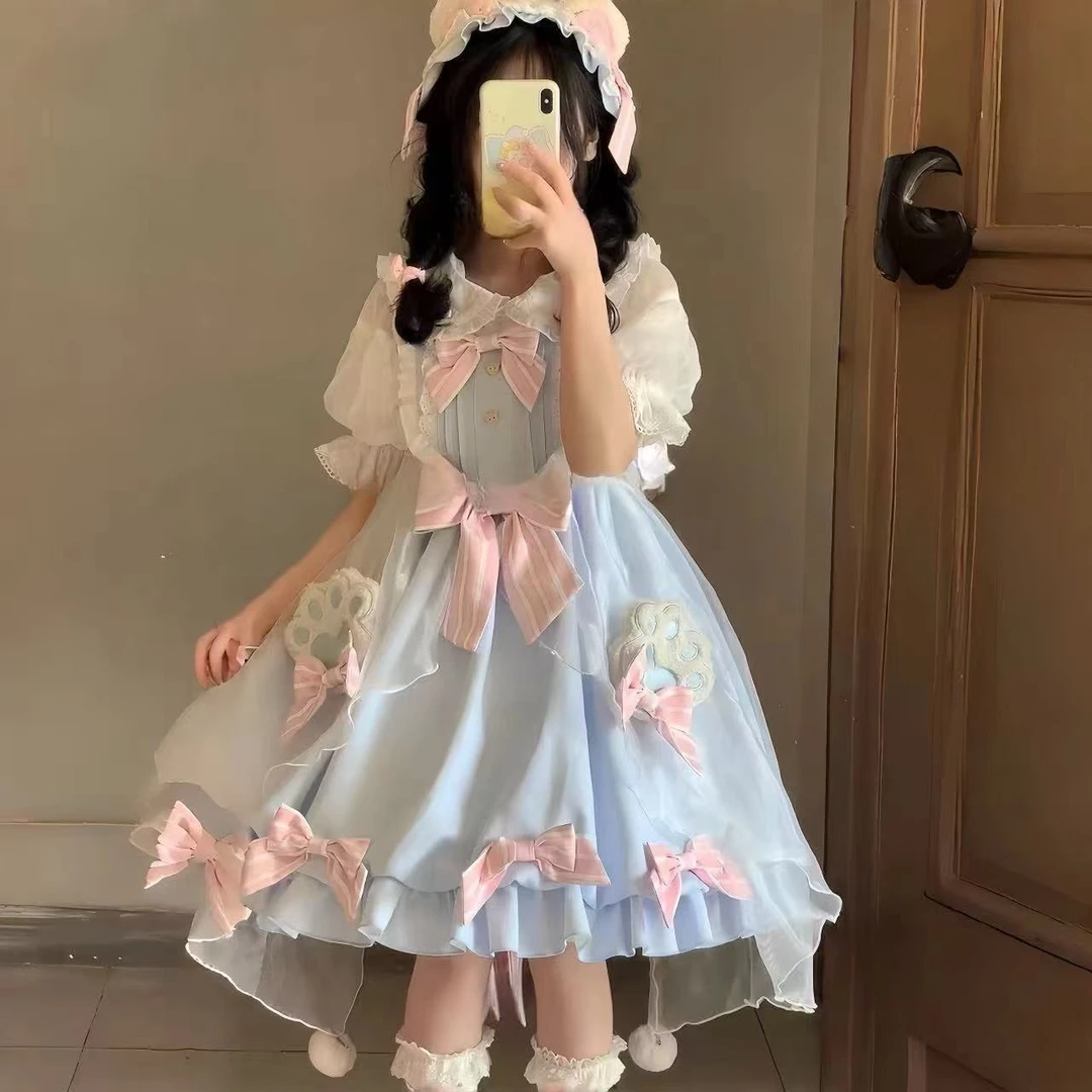 小甜熊jsk花苞裙lolita吊带连衣裙现货