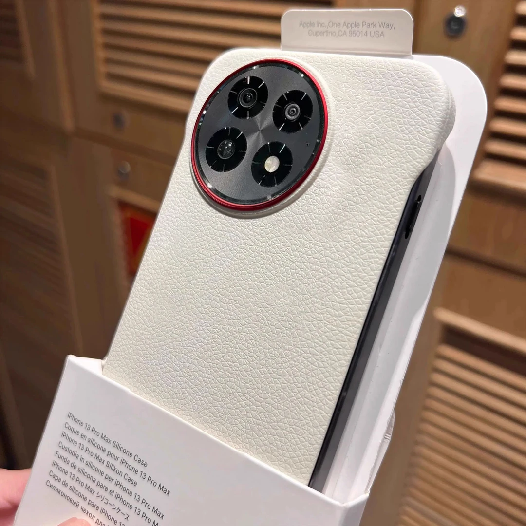 适用一加13手机壳新款超薄无边框1+Ace5高档素皮潮牌男女保护壳