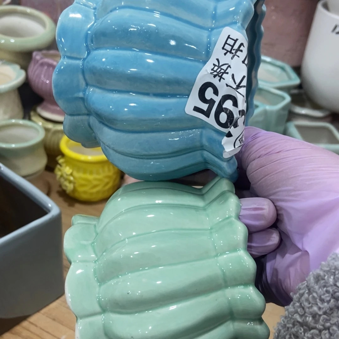 红陶高温陶瓷花盆