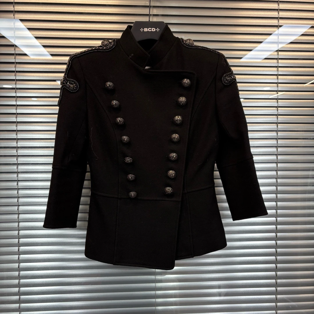 99新 BALMAIN/巴尔曼 （原）黑色上衣外套/尺码36/99新/FG205513