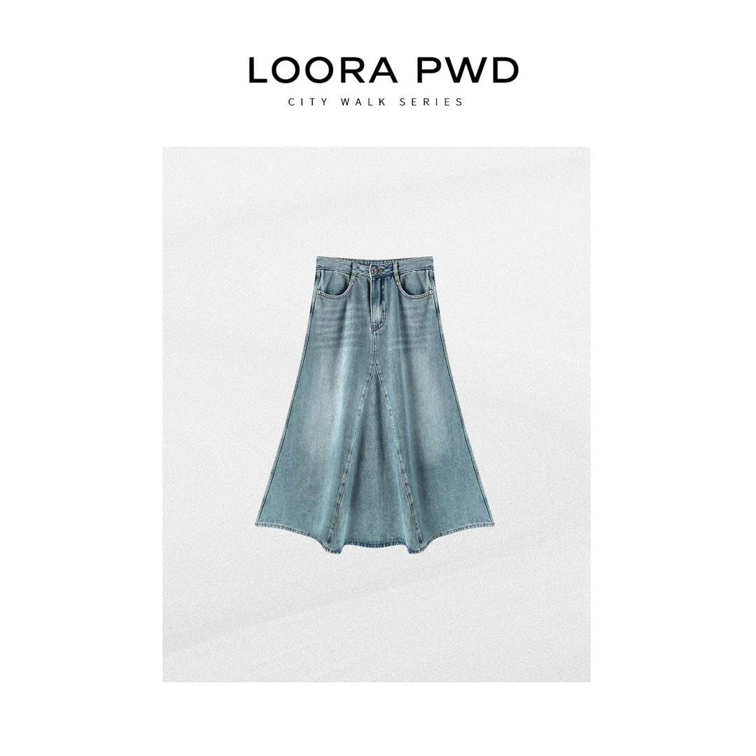 LOORAPWD/罗拉密码 全新风格经典轮廓设计牛仔半裙25CJBF0021N