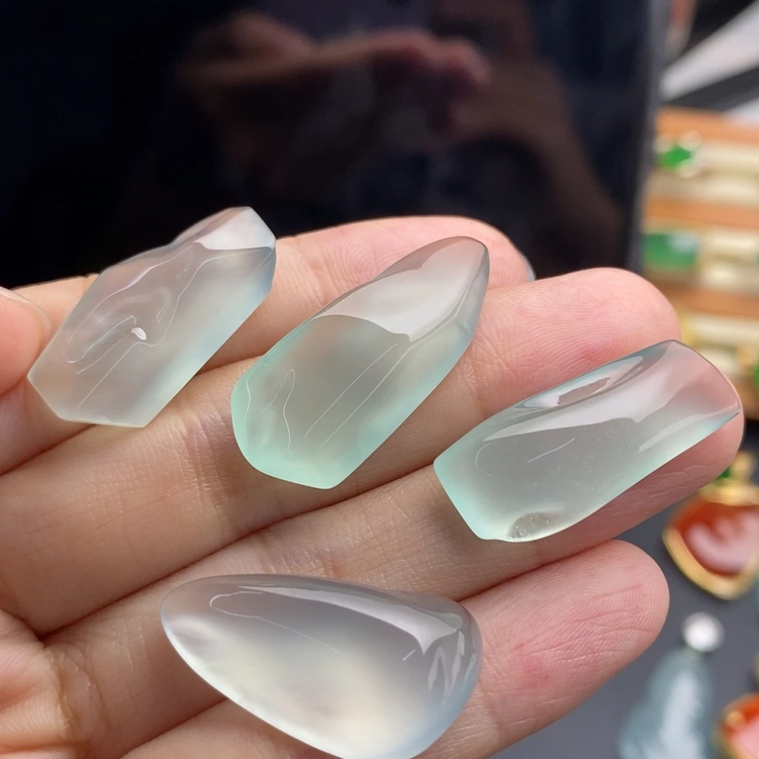 定制翡翠未镶嵌冰 透 纯 杠 超美