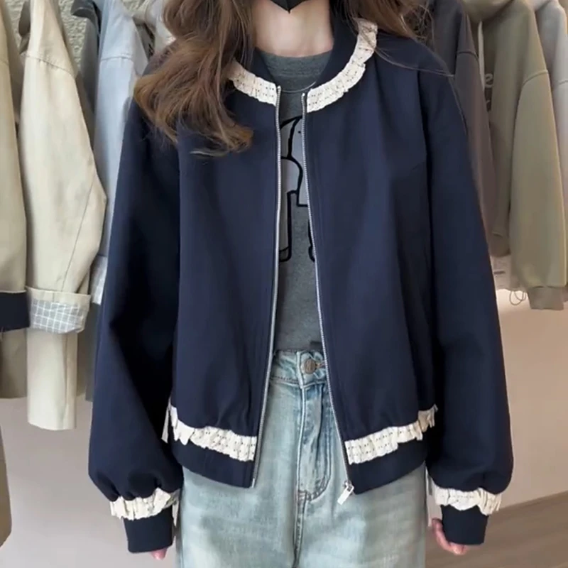 梨形身材微胖穿搭显瘦大码女装短外套小夹克宽松洋气2025年秋新款