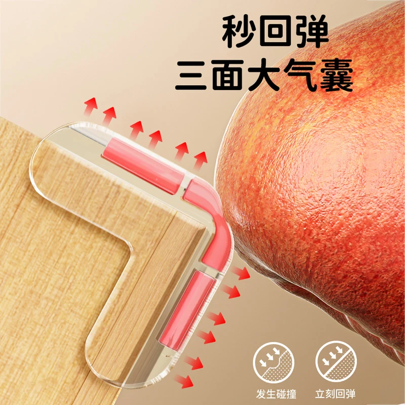 儿童透红色气囊防撞角防磕碰安全条家用窗桌子床直角保护防碰撞角