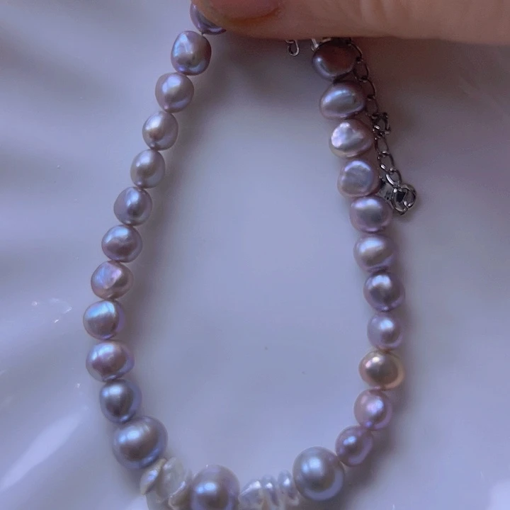 淡水珍珠手绳合金