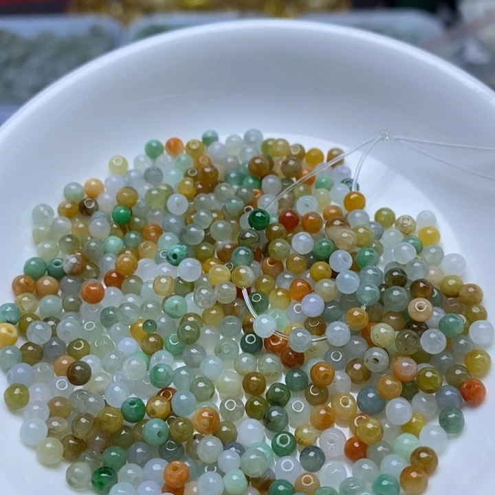 翡翠未镶嵌手链卡3.6冰多宝100个