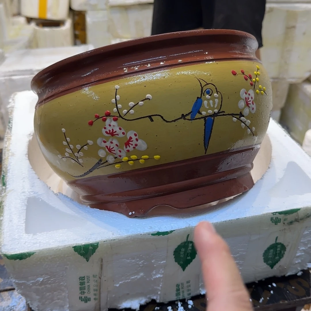 紫砂花盆口径25.18口径