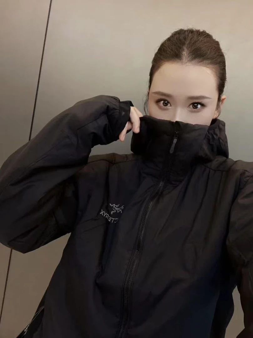 ATOM HOODY 棉服刺绣徽标户外保暖连帽外套
