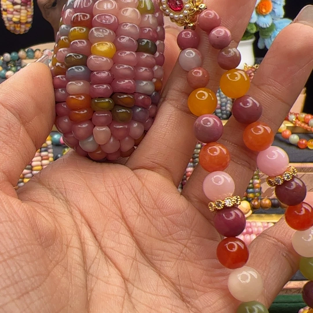 乐***乐非金属七彩文玩玉米专拍链接