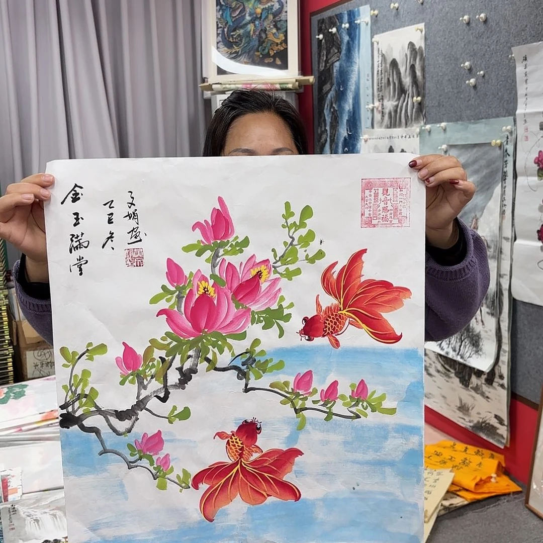 国画国画作品多次入选国内外