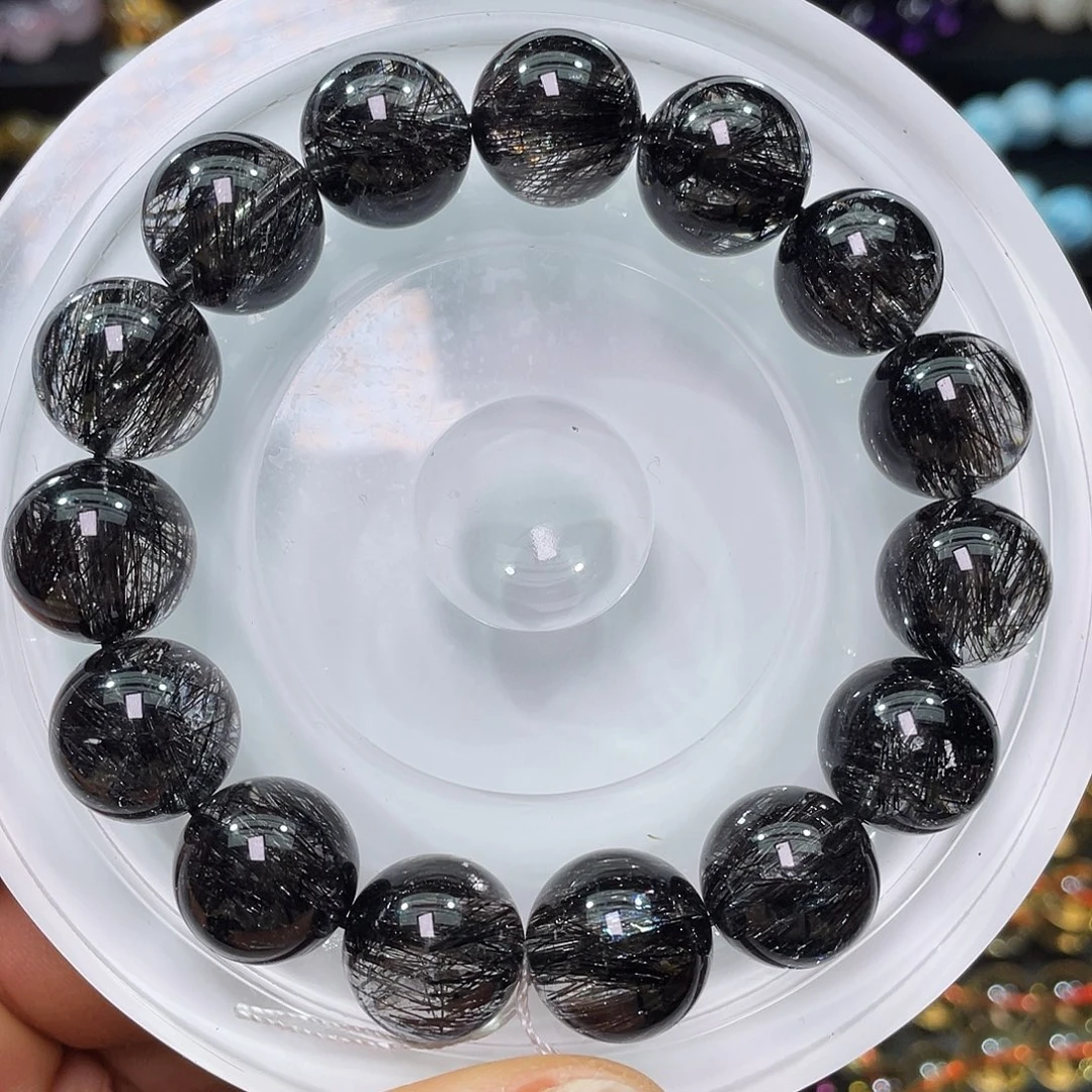 水晶未镶嵌手链黑发晶顺发14+m