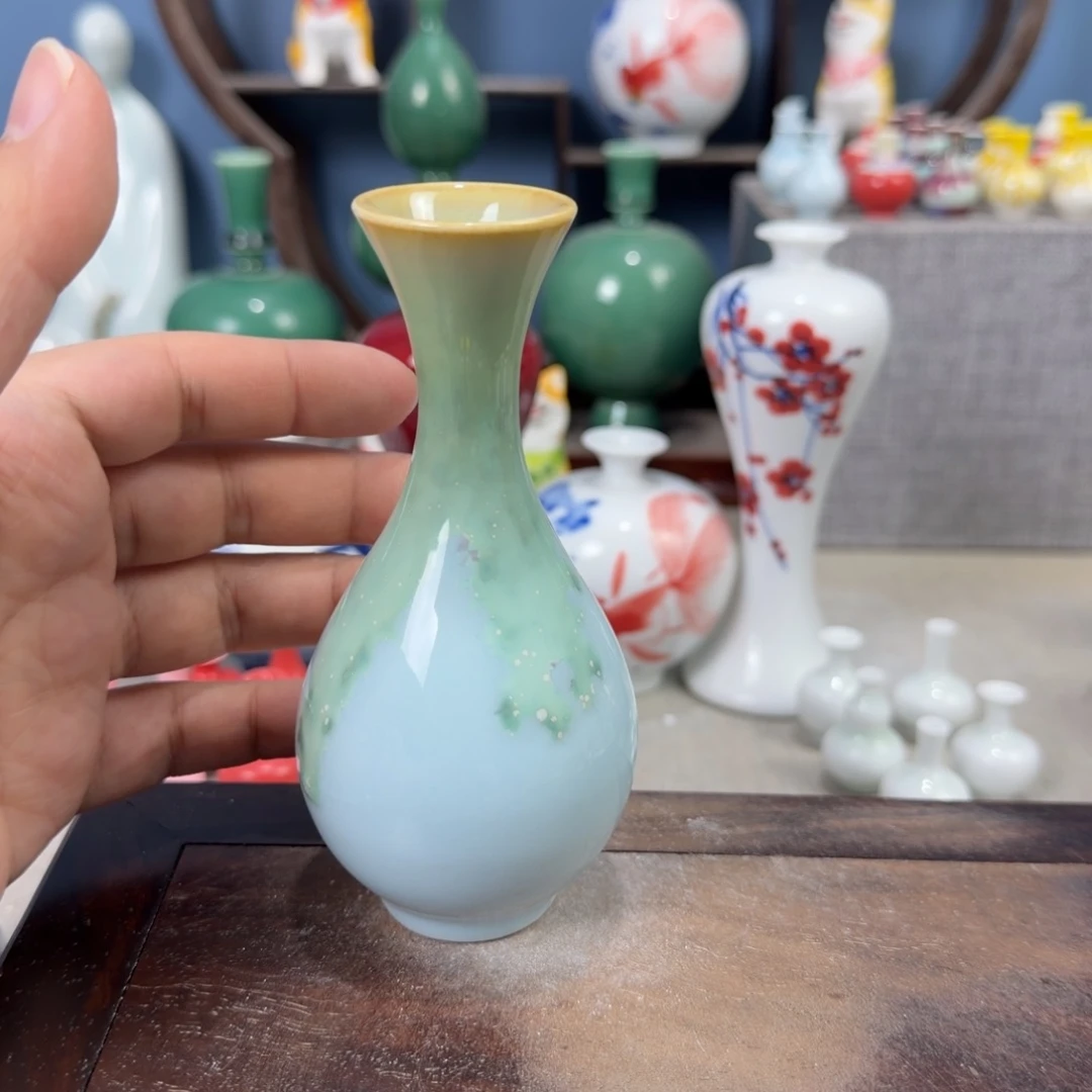 陶瓷手工小花器摆件