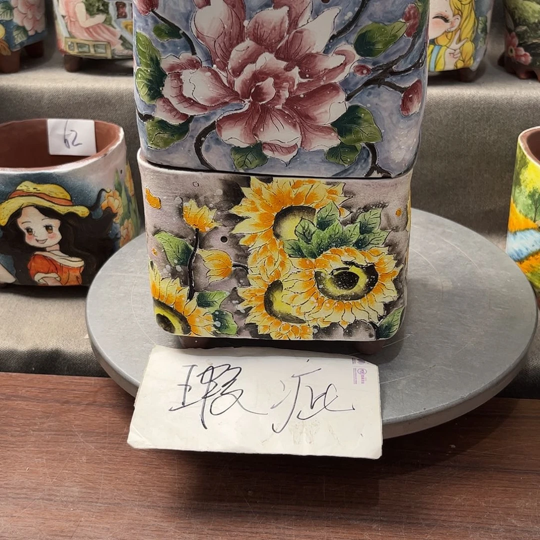 紫砂花盆鱼***飞微瑕福利