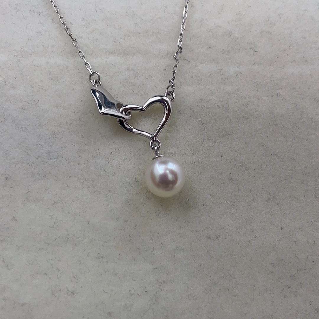 银S925镶嵌颈饰海水珍珠