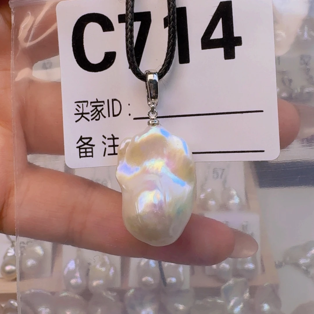 淡水珍珠颈饰银S925镶嵌