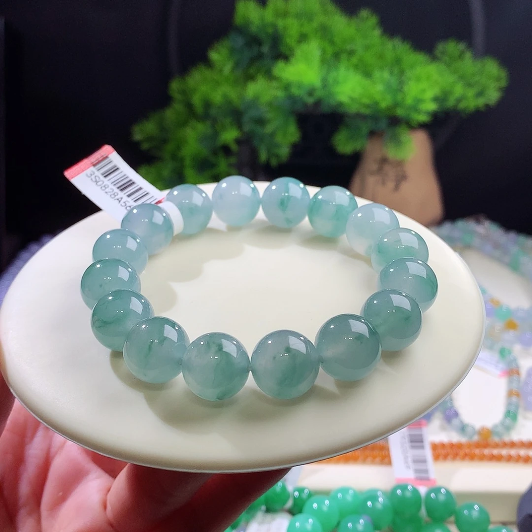 未镶嵌手串翡翠卡13mm