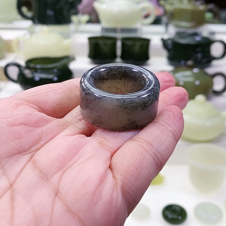 未镶嵌和田玉挂件扳指圈号22.2