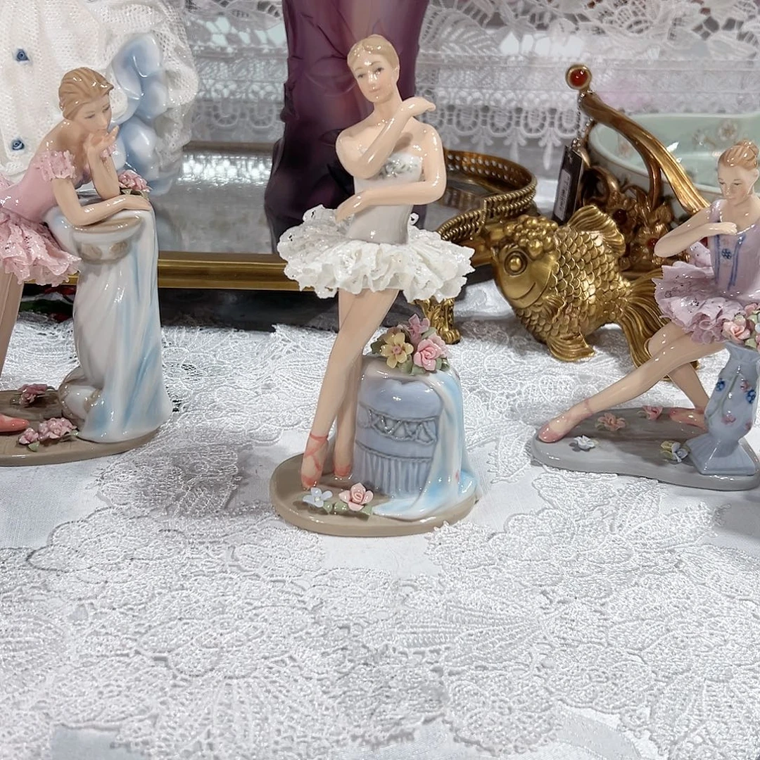 陶瓷0184经典白色芭蕾舞女孩