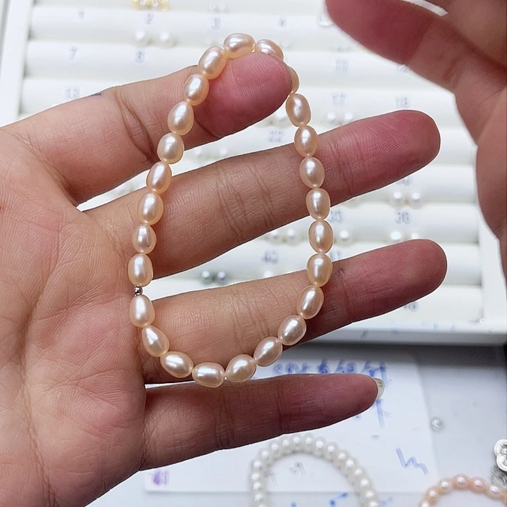 淡水珍珠耳饰银S925镶嵌✨*林