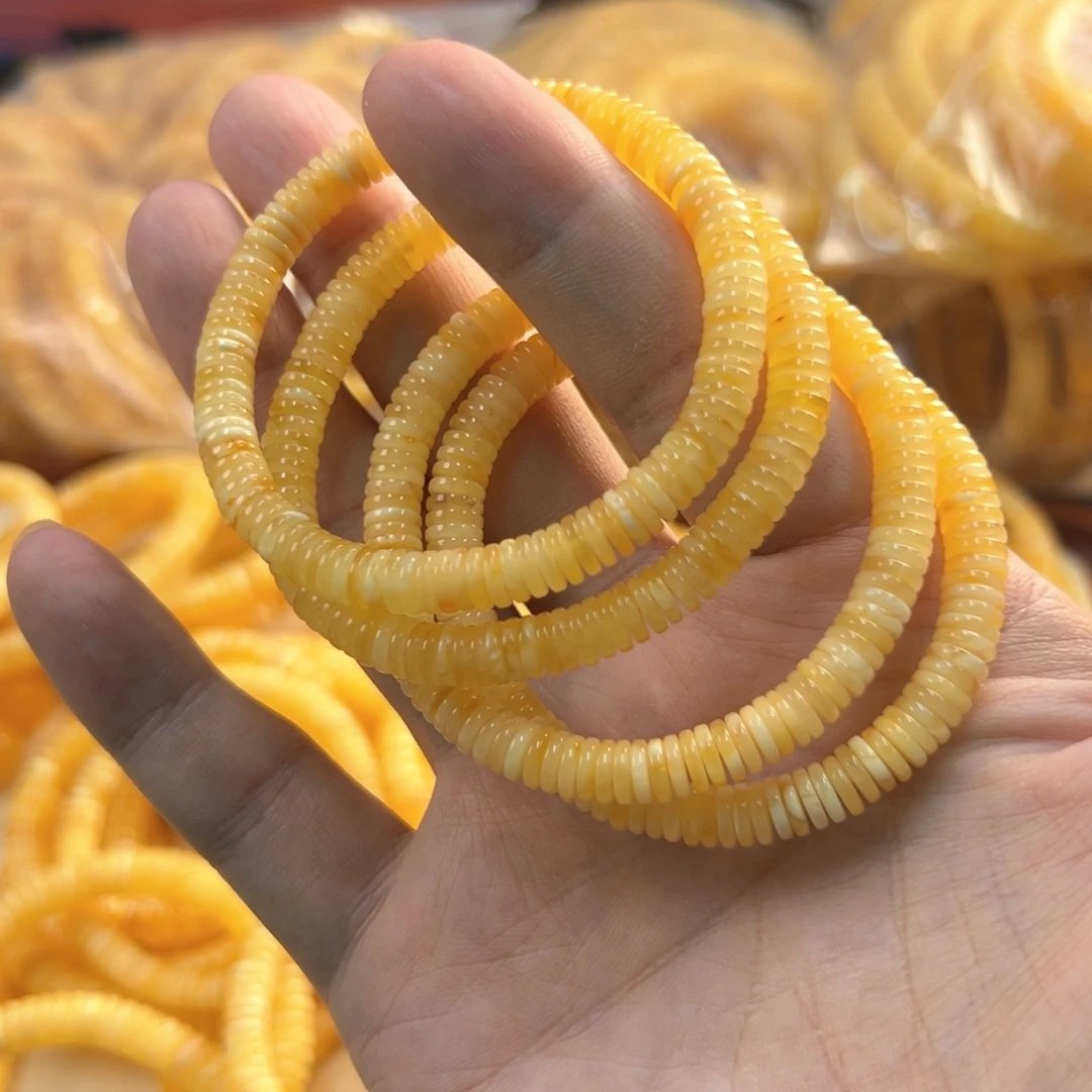 琥珀未镶嵌裸石6.63隔片手串多种发其一03