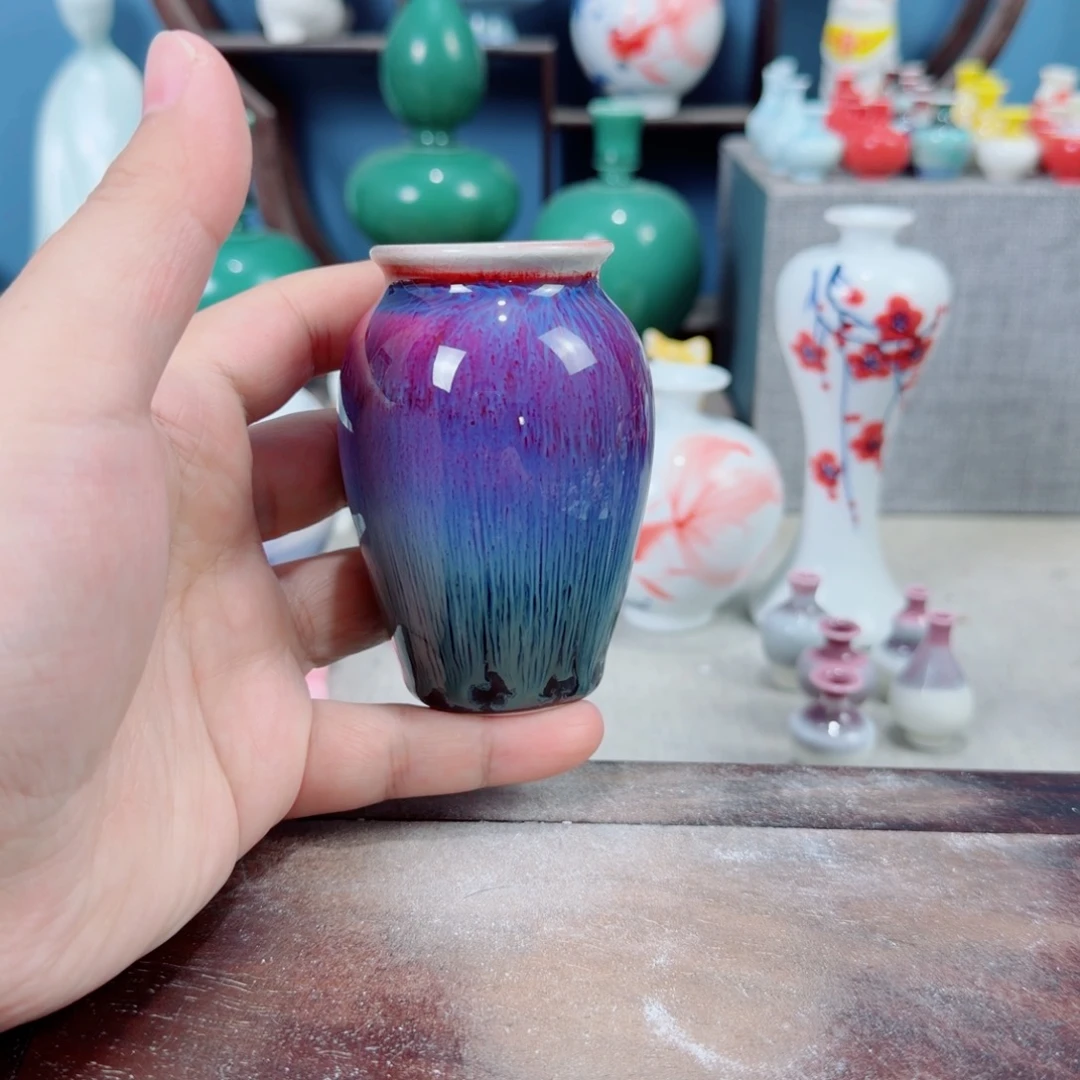 陶瓷手工小花器摆件