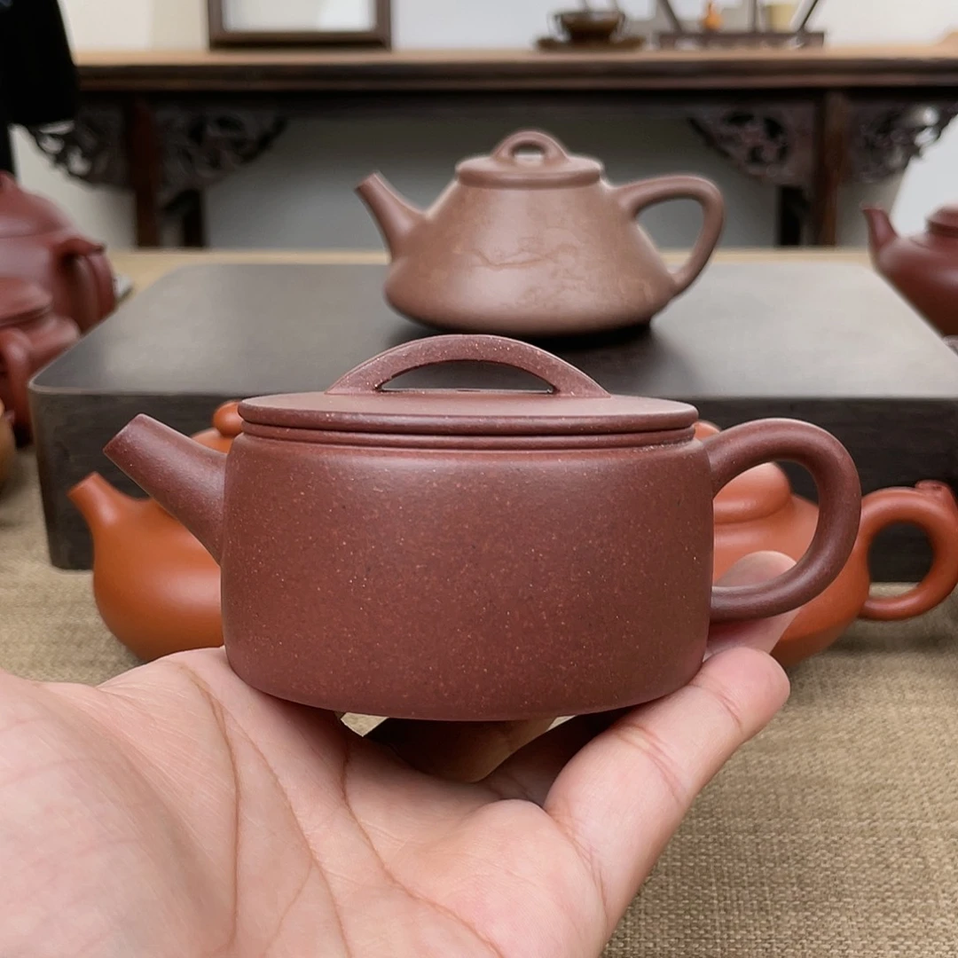 茶壶紫砂汉瓦 150cc 原矿底板料紫泥