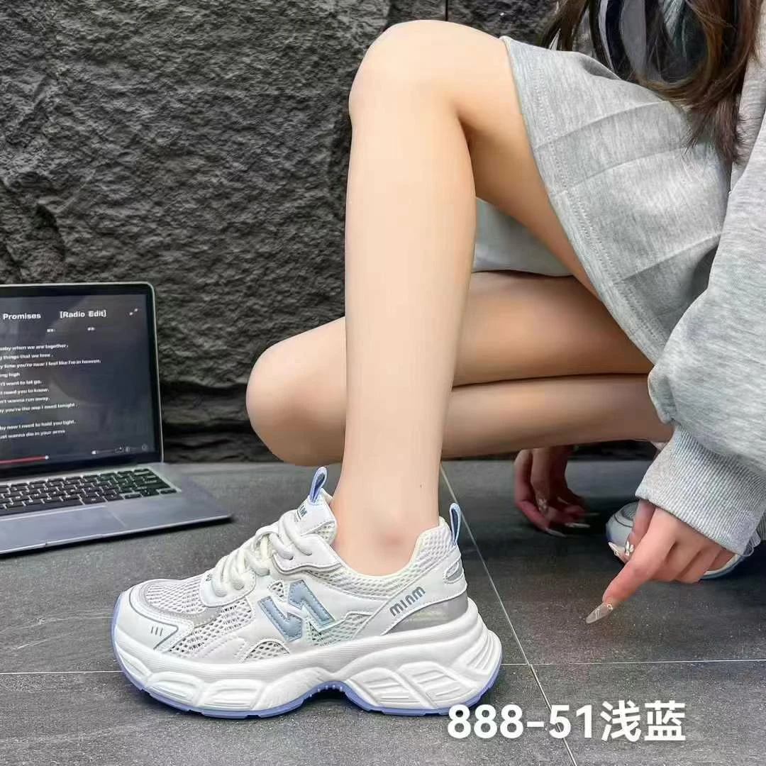 888-51新款平底百搭休闲老爹鞋女鞋
