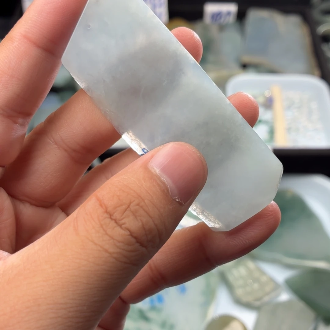 定制翡翠未镶嵌天然缅甸翡翠a货糯冰