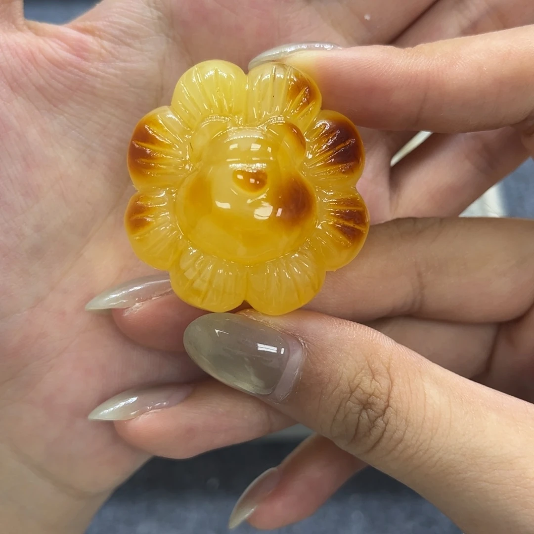 琥珀颈饰未镶嵌天然琥珀