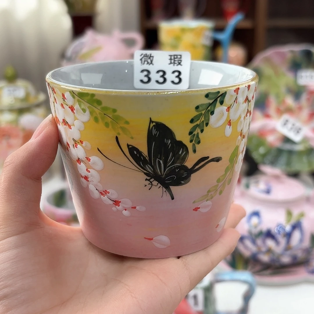 景德镇手绘高温釉下彩陶瓷茶具