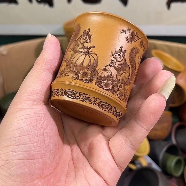 茶杯紫砂全手工紫砂主人杯