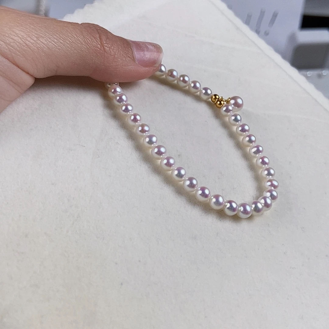淡水珍珠手绳银S925镶嵌