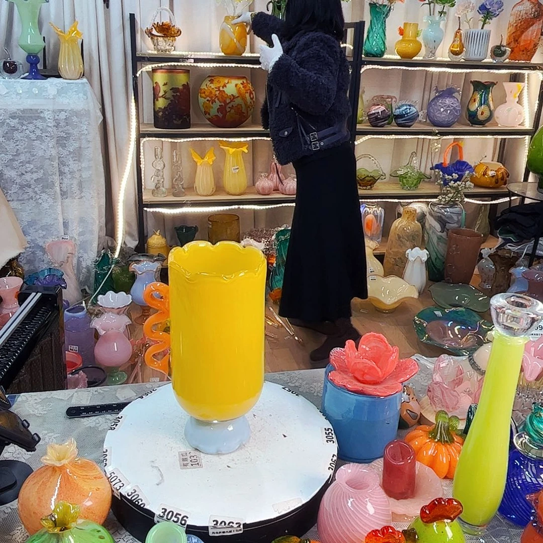 花瓶家悦美居琉璃摆件