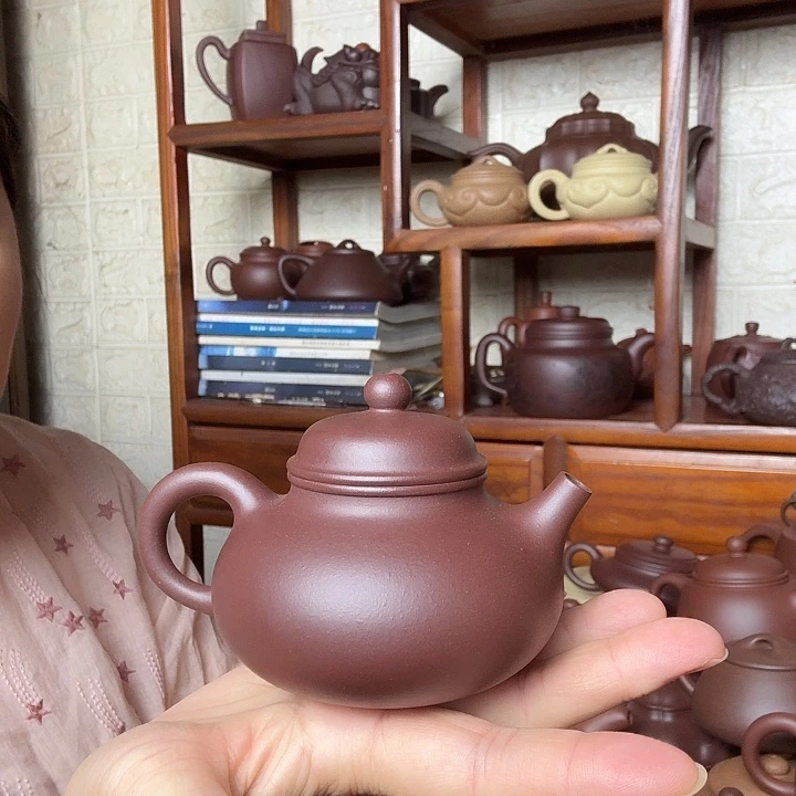 茶壶紫砂容天200cc精工半手工