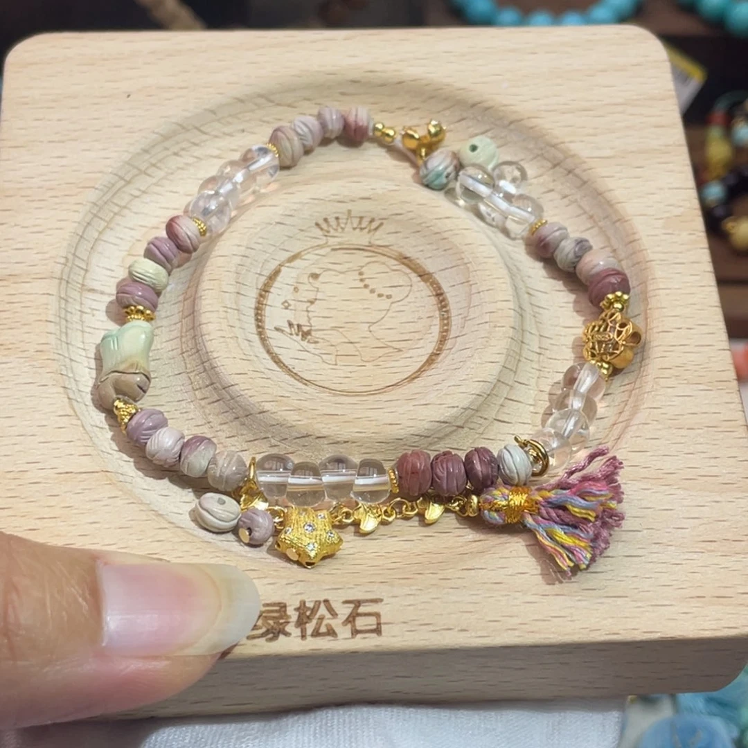 银S925镶嵌绿松石手链k**a