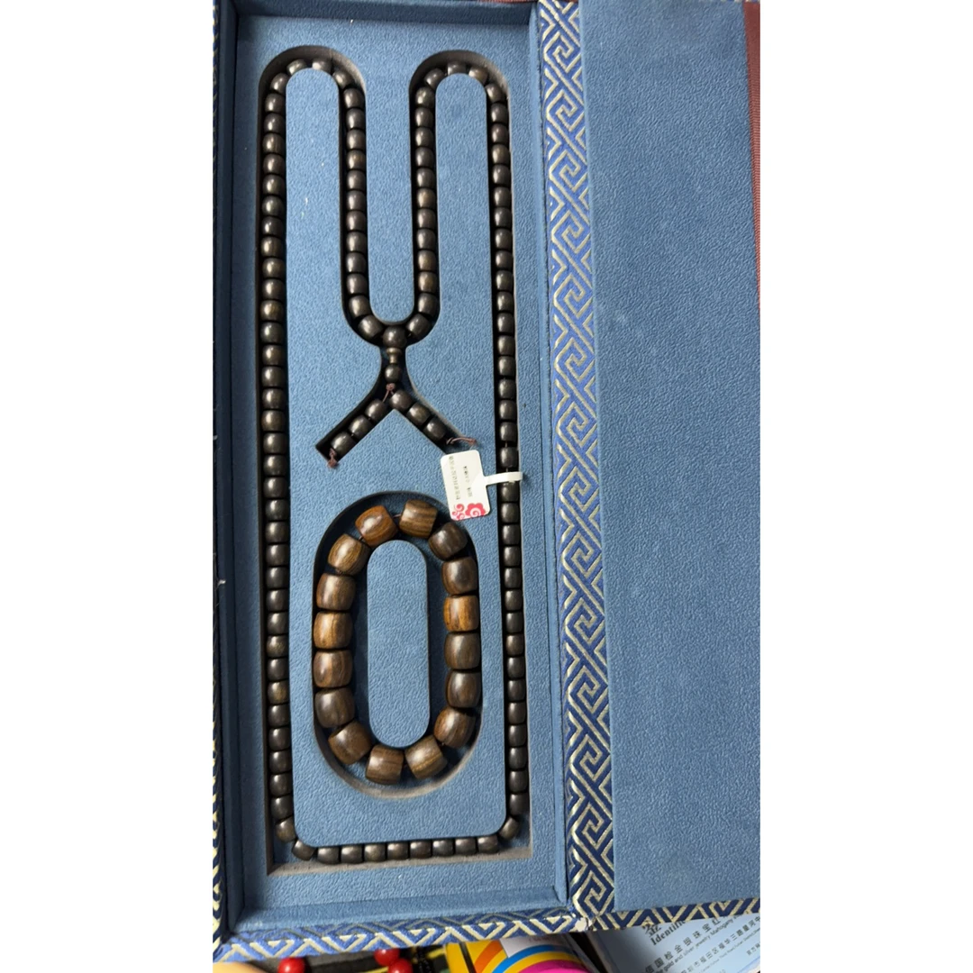 绿奇楠沉香108带盒子