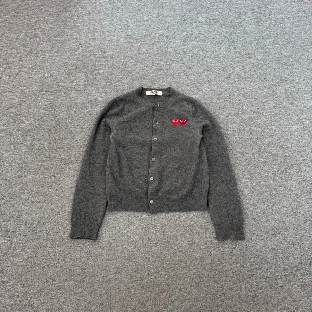 99新 AMIPARIS 川久保玲 cdg 深灰色羊绒针织 m码