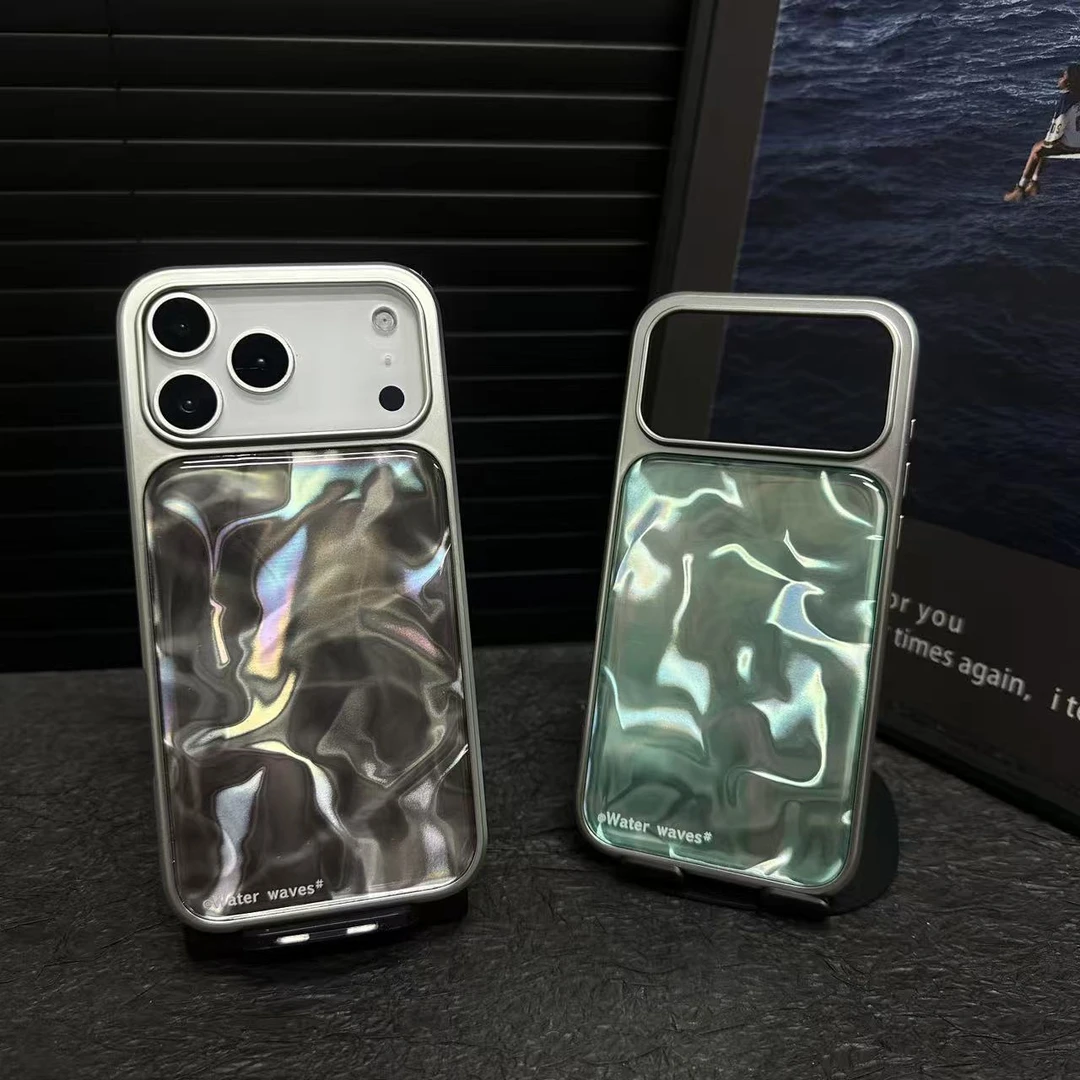 ins风水波纹晕染高级适用苹果1716iphone151413promax情侣手机壳