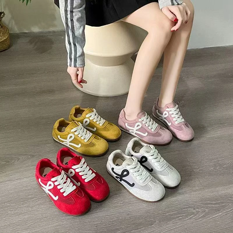 透气网纱德训鞋女平底2025春夏季新款韩版百搭学生爆款运动休闲鞋