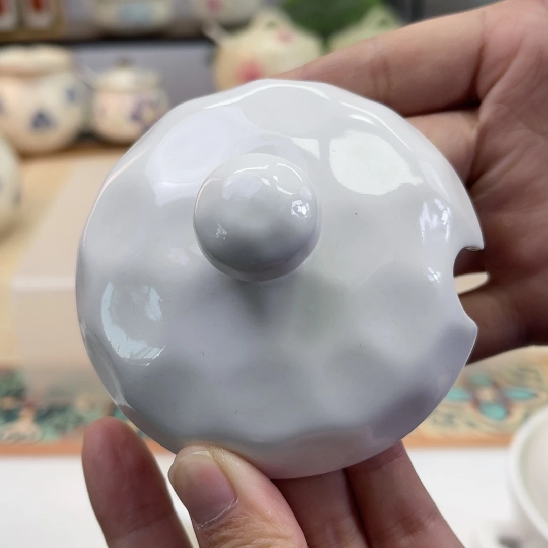 【闪购商品】瓷浅***～500毫升调味罐    盖子两个