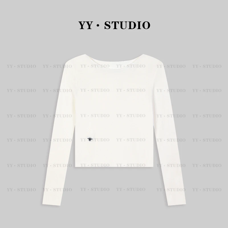 【丢丢专属】早秋新款纯色蜜蜂针织开衫长袖YY-5800