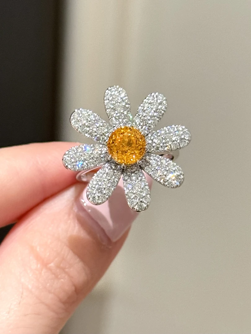 【雏菊】铂金芬达培育·钻戒指